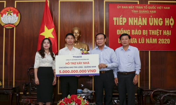 Thaco hỗ trợ xây dựng lại ngôi làng cho đồng bào Trà Leng – Quảng Nam
