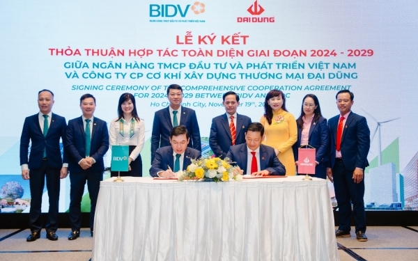 BIDV hợp tác toàn diện với Đại Dũng Corp triển khai các dự án xanh