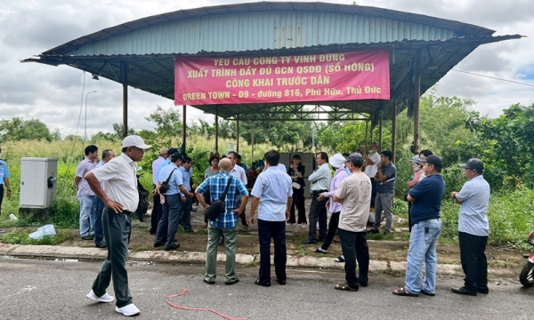 Khách hàng đòi quyền xây nhà tại dự án Green Town Thủ Đức, phản đối chủ đầu tư mang dự án đi thế chấp