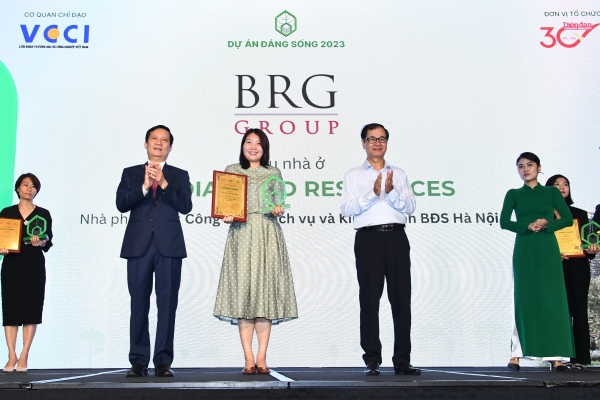 Giải thưởng “Dự án đáng sống năm 2023” vinh danh nhiều sản phẩm và dịch vụ trong hệ sinh thái Tập đoàn BRG