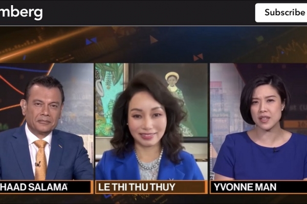 CEO VinFast nói về kế hoạch mở rộng thị trường toàn cầu trên Bloomberg TV