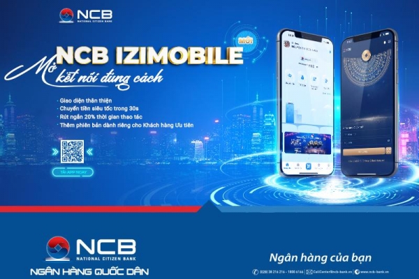 4 bước đơn giản đăng ký dịch vụ chia sẻ biến động số dư trên NCB iziMobile