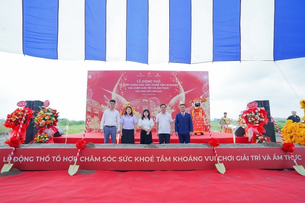 Khu đô thị Vinhomes Golden Avenue động thổ tổ hợp chăm sóc sức khỏe tắm khoáng - vui chơi giải trí và ẩm thực...