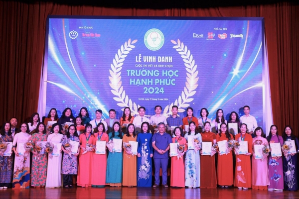 Lễ vinh danh 'Trường học hạnh phúc' 2024: Hành trình lan tỏa giá trị nhân văn và niềm vui học đường