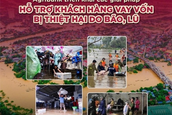 Agribank tiên phong giảm lãi suất, đồng hành cùng khách hàng vượt qua bão lũ