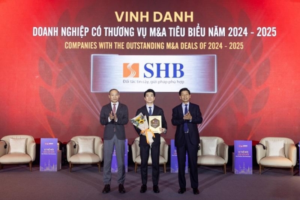 SHB được vinh danh “Doanh nghiệp có thương vụ M&A tiêu biểu  năm 2024-2025”