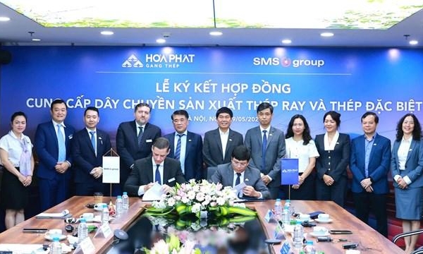 Hòa Phát trở thành doanh nghiệp duy nhất ở Đông Nam Á sản xuất ray tàu cao tốc