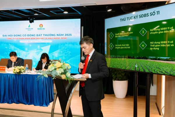 Đạm Cà Mau (DCM) thận trọng với kế hoạch kinh doanh 2026