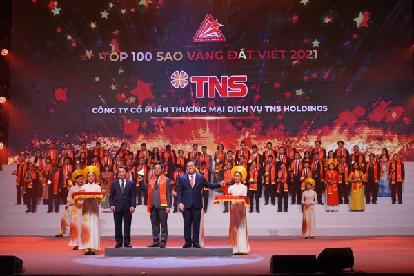 TNS Holdings được vinh danh Top 100 Sao Vàng Đất Việt 2021