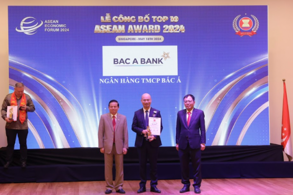 BAC A BANK được vinh danh Top 10 doanh nghiệp tiêu biểu ASEAN 2024