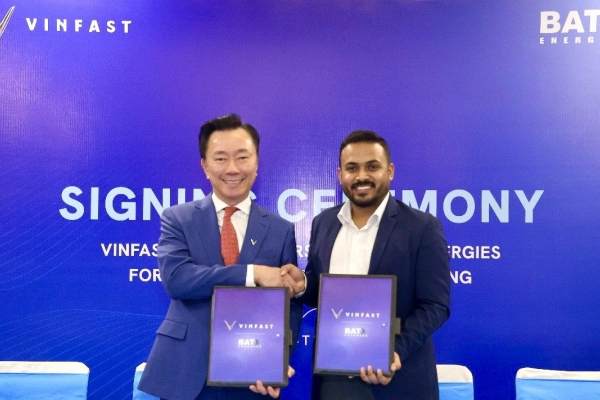 VinFast và BatX Energies ký kết thỏa thuận hợp tác chiến lược về tái chế và tái sử dụng pin điện áp cao