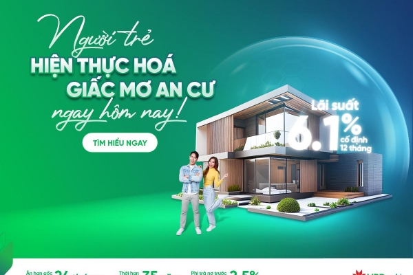 VPBank thêm ưu đãi lãi suất cho người trẻ vay mua nhà
