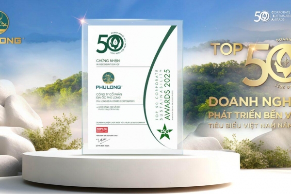 Phú Long đạt Top 50 Doanh nghiệp phát triển bền vững tiêu biểu Việt Nam 2025