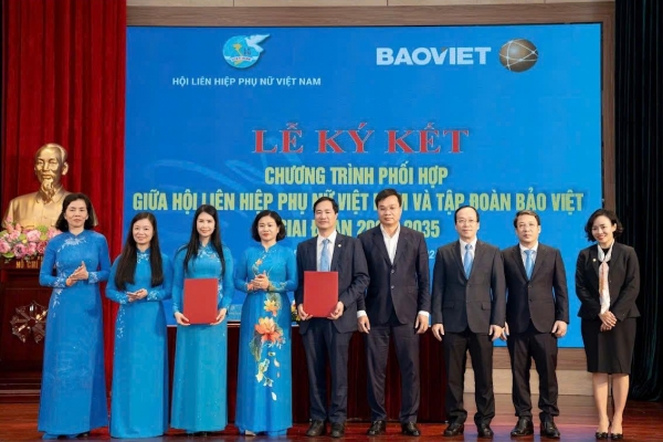 Hội Liên hiệp Phụ nữ Việt Nam và Tập đoàn Bảo Việt ký kết chương trình phối hợp giai đoạn 2026 – 2035