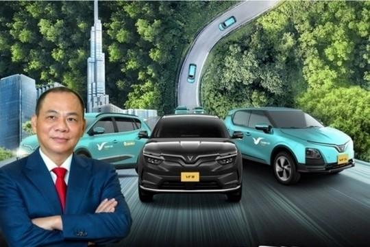 Doanh nghiệp taxi điện của tỷ phú Phạm Nhật Vượng mạnh tay tăng vốn lên 25.000 tỷ đồng