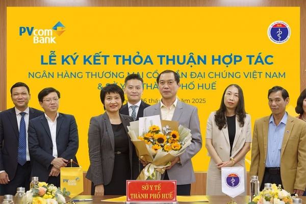 PVcomBank và Sở Y tế Thành phố Huế ký kết thỏa thuận hợp tác