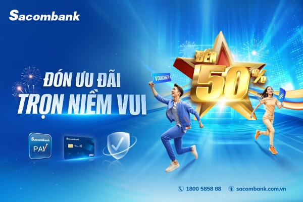 Tận hưởng lễ lớn với hàng loạt ưu đãi từ Sacombank