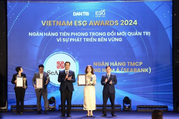 SeABank được vinh danh “Ngân hàng tiên phong trong đổi mới quản trị vì sự phát triển bền vững” tại Vietnam ESG Awards