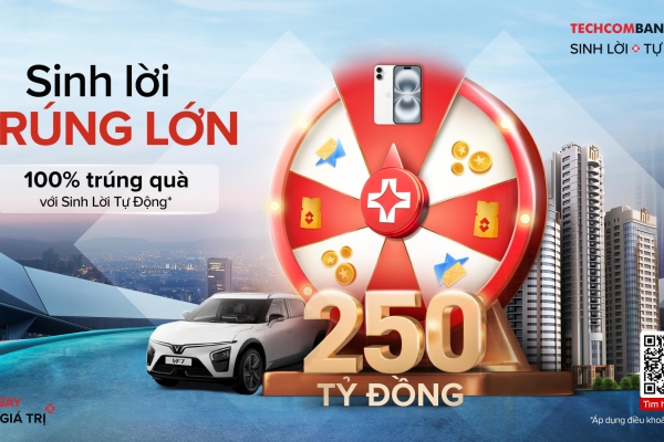 “Sinh lời trúng lớn” từ Techcombank: “Ai cũng có quà” và cơ hội sở hữu vé Concert Anh trai vượt ngàn chông gai