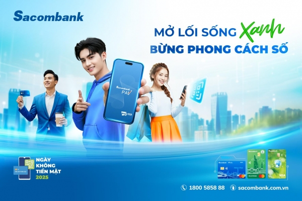 Sacombank đồng hành cùng “Ngày không tiền mặt 2025' góp phần thúc đẩy kinh tế số
