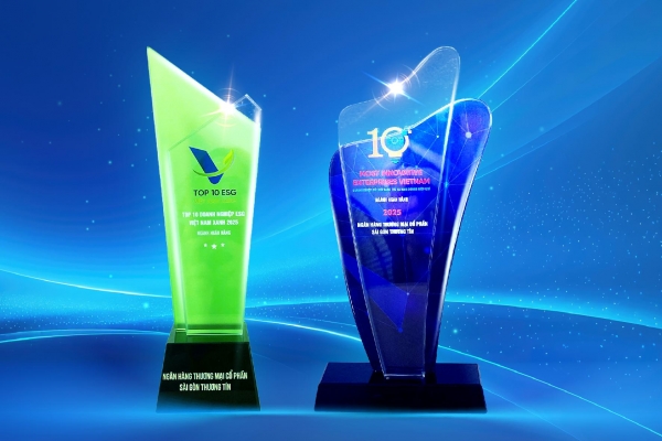 Sacombank đạt 2 giải thưởng VIE 10 và ESG 10 - khẳng định mục tiêu kinh doanh hiệu quả và phát triển bền vững
