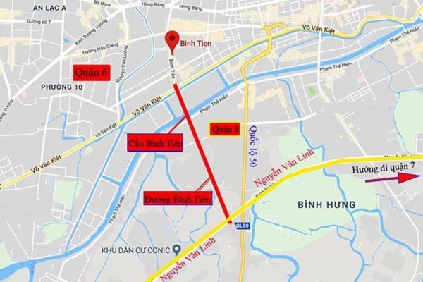 TP HCM dừng dự án xây cầu đường Bình Tiên 2.600 tỷ đồng theo hình thức BT