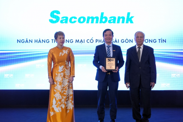 Sacombank tiếp tục ghi danh trong top 50 Công ty kinh doanh hiệu quả nhất Việt Nam năm 2025
