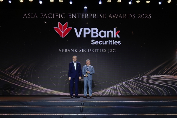 VPBankS nhận giải thưởng 'Doanh nghiệp Xuất sắc châu Á 2025'