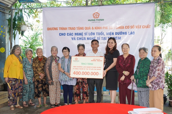 Tập đoàn Hưng Thịnh mang yêu thương đến Viện dưỡng lão nghệ sĩ tại TP.HCM