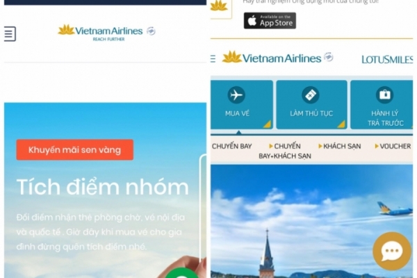Cảnh báo: Xuất hiện nhiều website giả mạo Vietnam Airlines bán vé