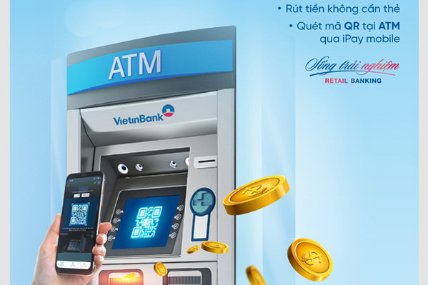 VietinBank triển khai rút tiền trên máy ATM không cần thẻ