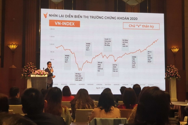 Chủ tịch VFS: 'Chứng khoán tiếp tục tăng trưởng trong năm 2021, VN-Index có thể đạt 1.280 điểm'