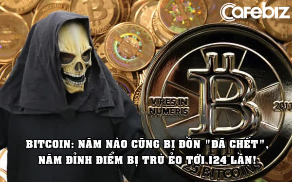 Sống dai như Bitcoin: Bị trù ẻo là ‘đã chết’ 402 lần từ khi ra đời, năm đỉnh điểm bị đồn tới 124 lần!