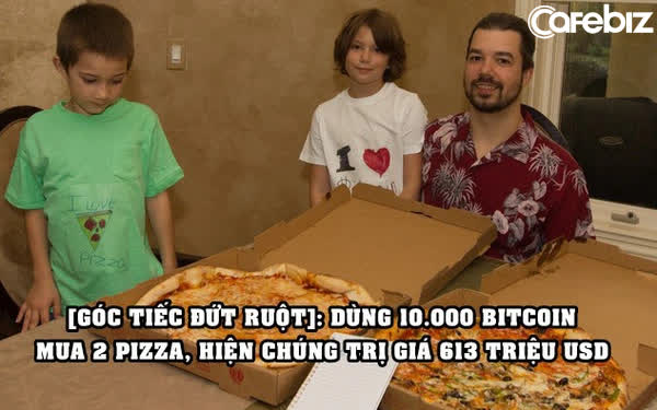 Người đầu tiên giao dịch bằng Bitcoin: Bỏ ra 10.000 Bitcoin mua 2 pizza lớn, hiện chúng trị giá 613 triệu USD!