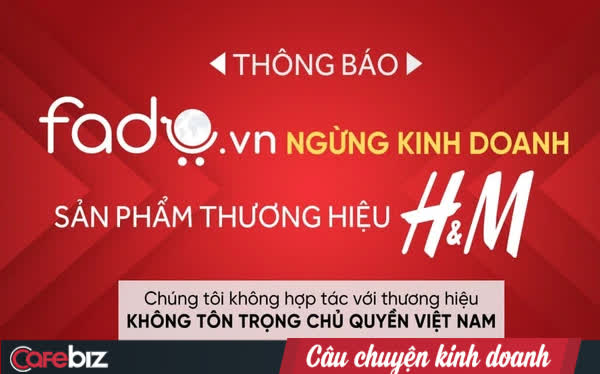 Một sàn TMĐT Việt vừa chính thức tuyên bố ngừng kinh doanh với H&M
