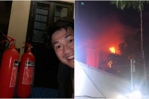 Thiếu gia Philip Nguyễn dũng cảm xông vào dập đám cháy ở TP. HCM
