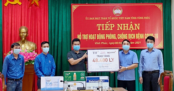 Tập đoàn TH trao tặng Hà Nam, Vĩnh Phúc hơn 145.000 sản phẩm đồ uống tốt cho sức khỏe