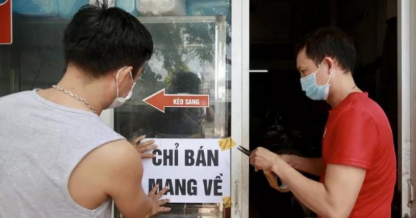 Từ trưa mai, dịch vụ ăn uống ở một số quận huyện của Hà Nội được bán mang về