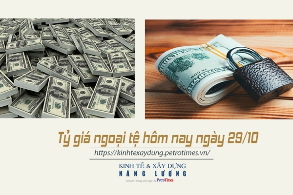 Tỷ giá ngoại tệ hôm nay ngày 29/10: Đồng USD tiếp tục giảm trên thị trường thế giới