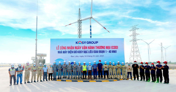 Tập đoàn Kosy chính thức vận hành thương mại Nhà máy Điện gió Kosy Bạc Liêu