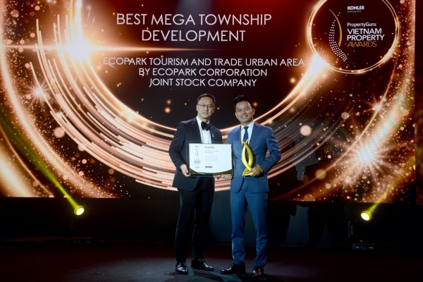 Ecopark nhận giải thưởng đại đô thị tốt nhất Việt Nam
