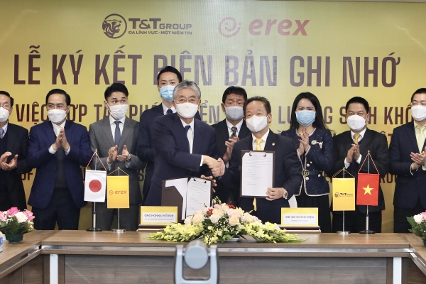 T&T Group và Tập đoàn Erex (Nhật Bản) hợp tác phát triển năng lượng sinh khối tại Việt Nam
