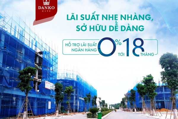 Hỗ trợ lãi suất 0% - Giảm áp lực tài chính cho khách hàng dự án Danko City