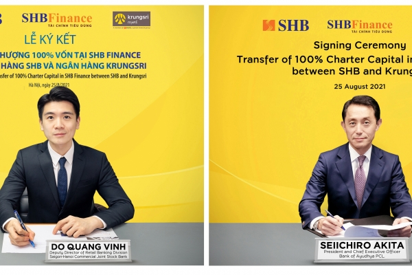 SHB sẽ chuyển nhượng 100% vốn tại SHB Finance cho Krungsri – thành viên chiến lược thuộc Tập đoàn MUFG – Nhật Bản