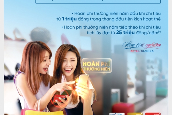 Hoàn phí thường niên cho chủ thẻ tín dụng quốc tế VietinBank