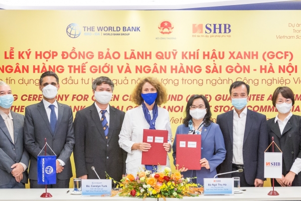 SHB và World Bank ký hợp đồng bảo lãnh Quỹ Khí hậu Xanh với tổng giá trị 75 triệu USD