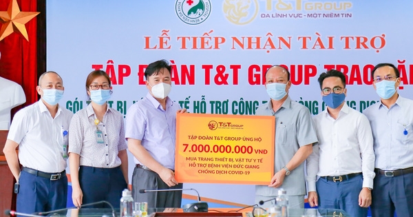 T&T Group tài trợ 7 tỷ đồng giúp Bệnh viện Đức Giang chống dịch COVID-19