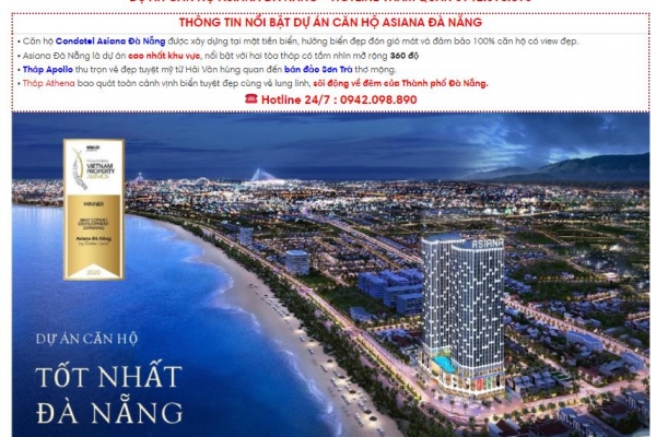 Đà Nẵng cảnh báo giao dịch tại dự án Asiana và dự án Khu đô thị Xanh Bàu Tràm Lakeside