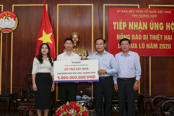 Thaco hỗ trợ xây dựng lại ngôi làng cho đồng bào Trà Leng – Quảng Nam